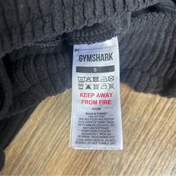 Gymshark Men’s Black Cord Pants Oversized Fit Size S - Picture 7 of 9